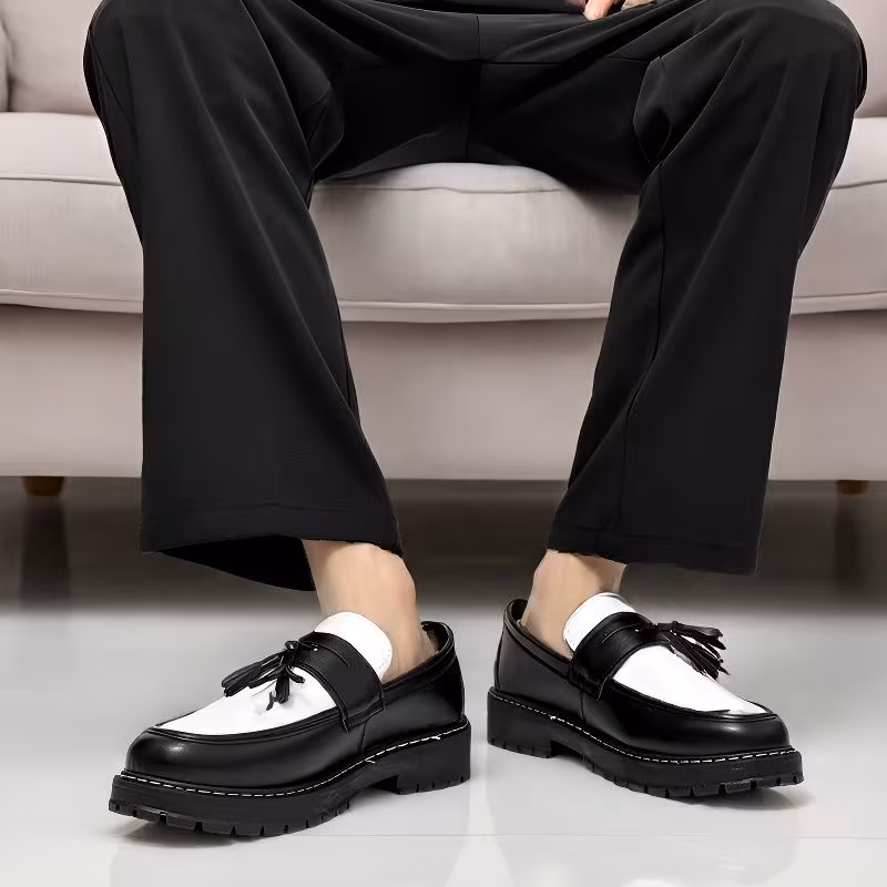 Men's Vintage Tassel Oxford Loafers - Image 4